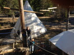 Rutsche im Kinderseilgarten